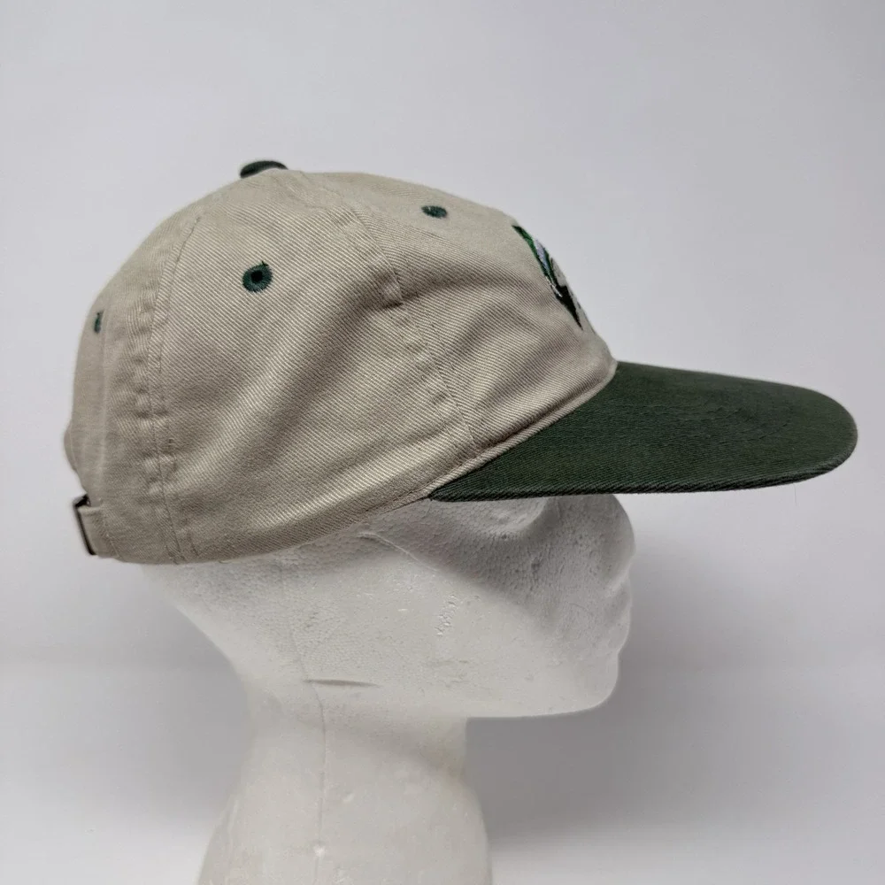 Vintage Sportsman Embroidered Trout Dad Hat Cap Strap Back‎ 100% Cotton Khaki